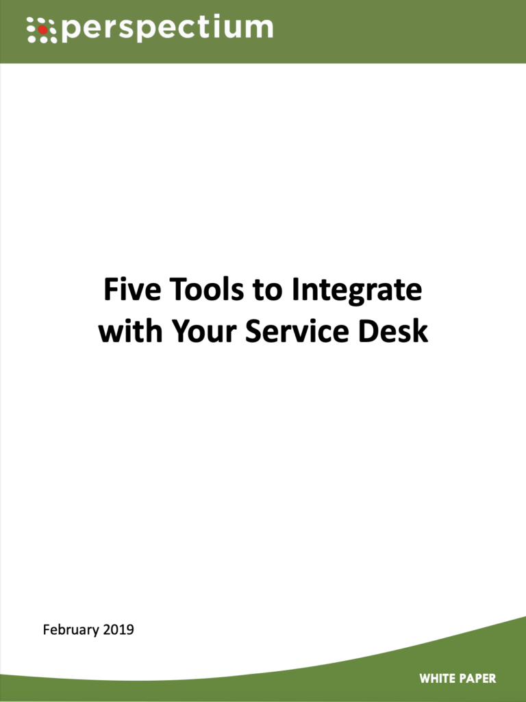 Five Tools to Integrate with Your Service Desk