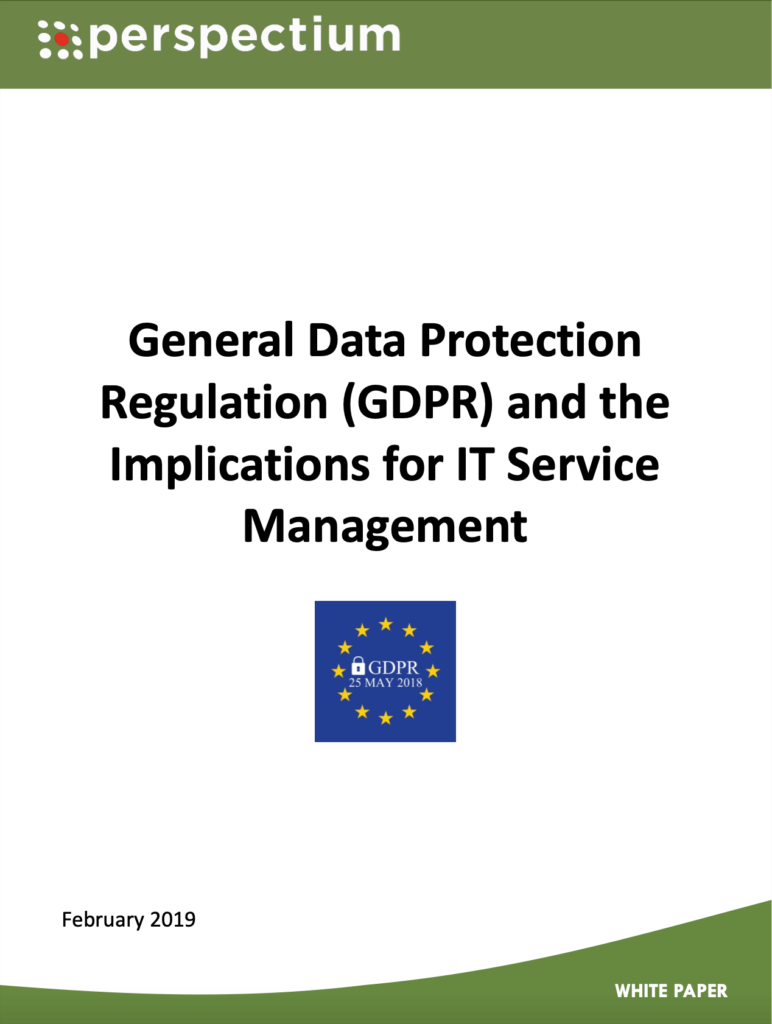 GDPR and ITSM